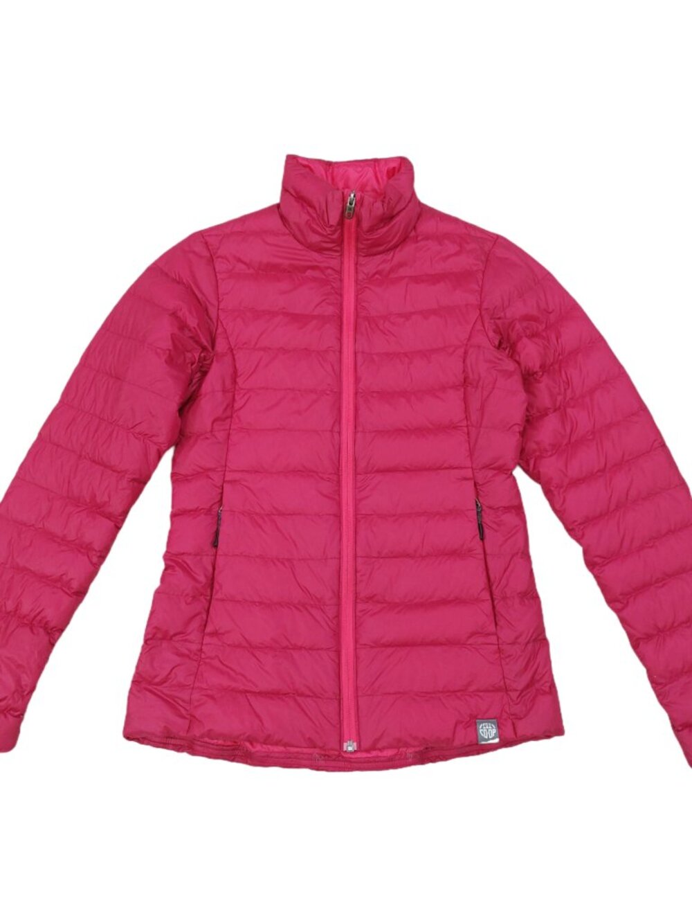 REI Co-Op 650 Down Jacket Womens XS, Magenta Puffer Jacket, Full Zip, Gorpcore